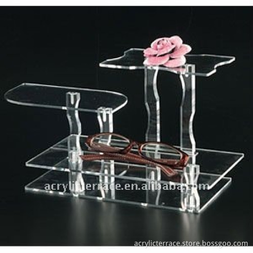 Clear Acrylic Glasses Counter Display Stand